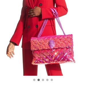 Kurt Geiger Sequins XXL Kensington bag pink